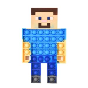Steve, héros du jeu, en Pop It Minecraft