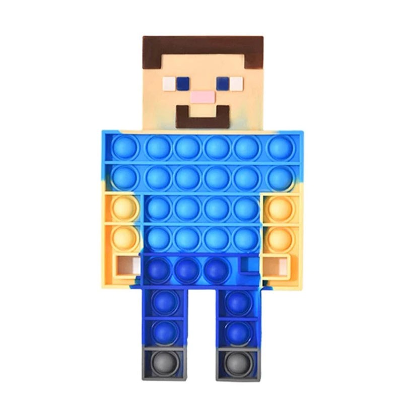 Steve, héros du jeu, en Pop It Minecraft