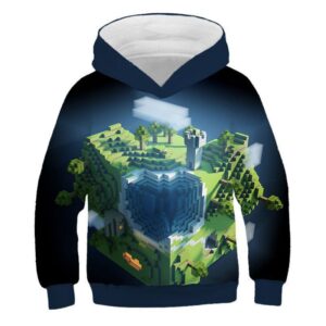 Sweat à capuche Minecraft version Terre