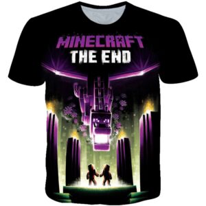 T-shirt Minecraft The End avec Ender Dragon