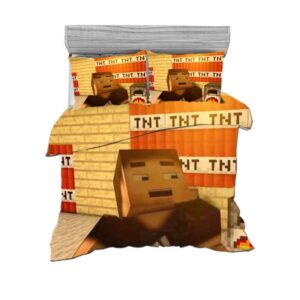 Housse de couette Minecraft au visuel TNT