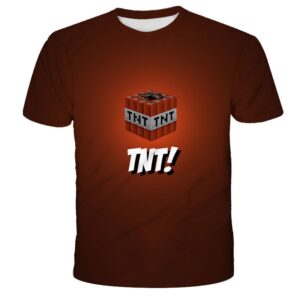 T-shirt TNT Minecraft du 100 au 4XL
